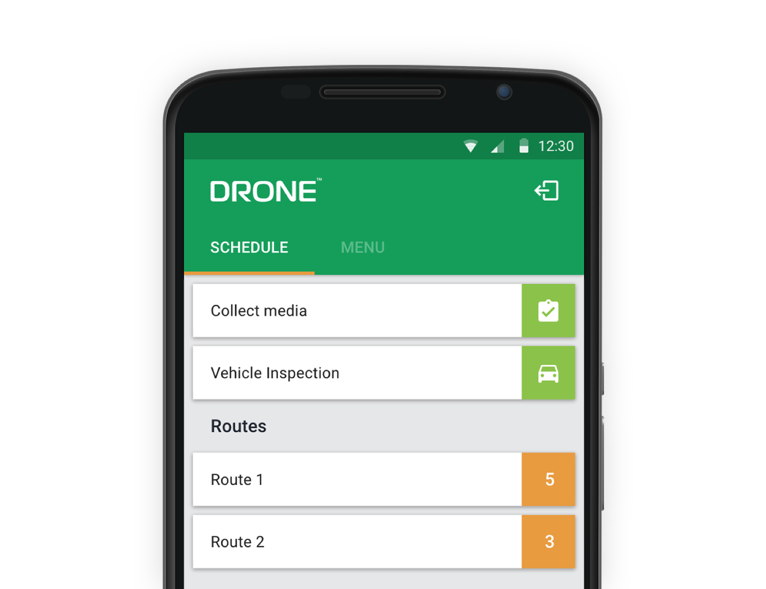 Mobile phone with Drone app